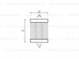 Картридж-фильтр паровой фазы LADA Vesta /MPF-10-01 /Valtek 97 (Glass fiber)